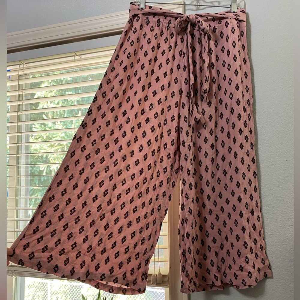 Bohemian wide leg pants
